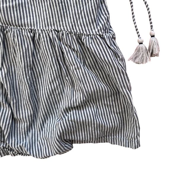 Anthropologie Blue Embroidered Aida Tassel Dress Women's Size Small Petite - Picture 4 of 6